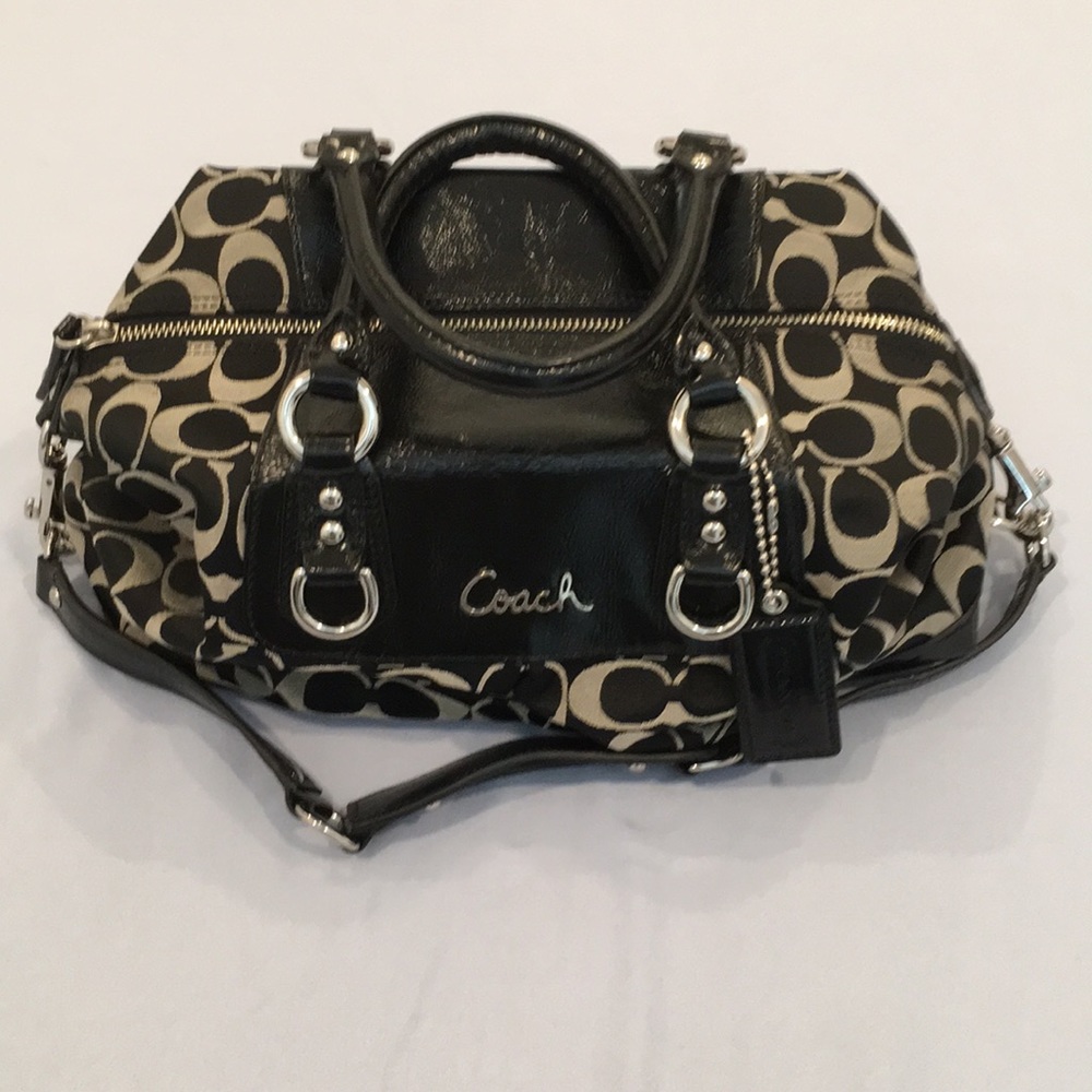 Coach Ashley Signature Sateen Medium Satchel